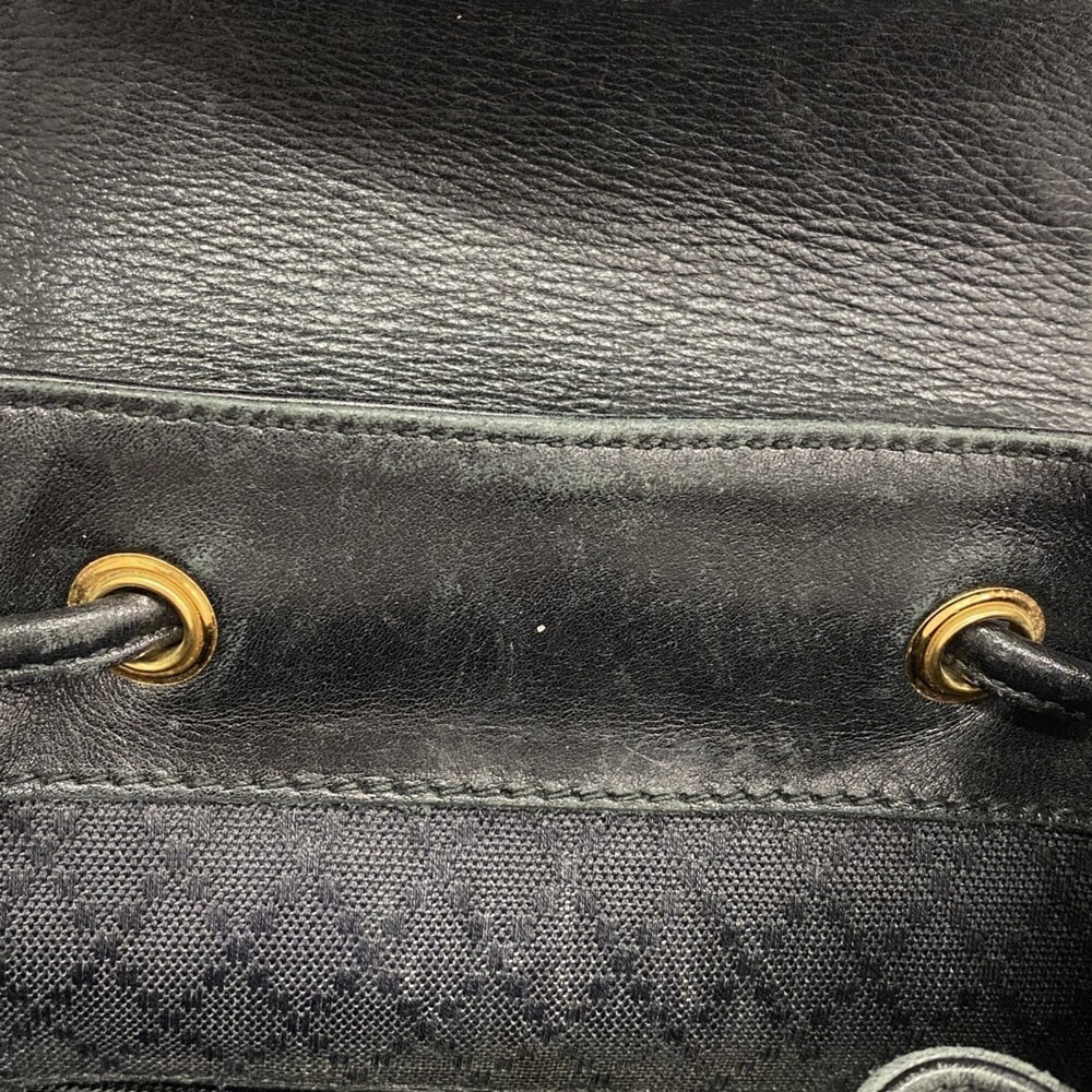 Gucci Bamboo Backpack (003 1705 0030) Leather, Black, Women's - Picture 14 of 16